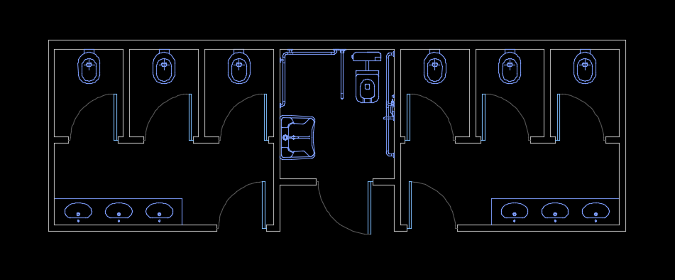 Bathroom layout 1 Plan